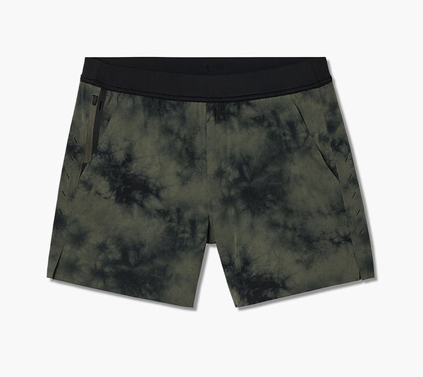 Interval Short (Liner) - OD Green Tie Dye/5-inch