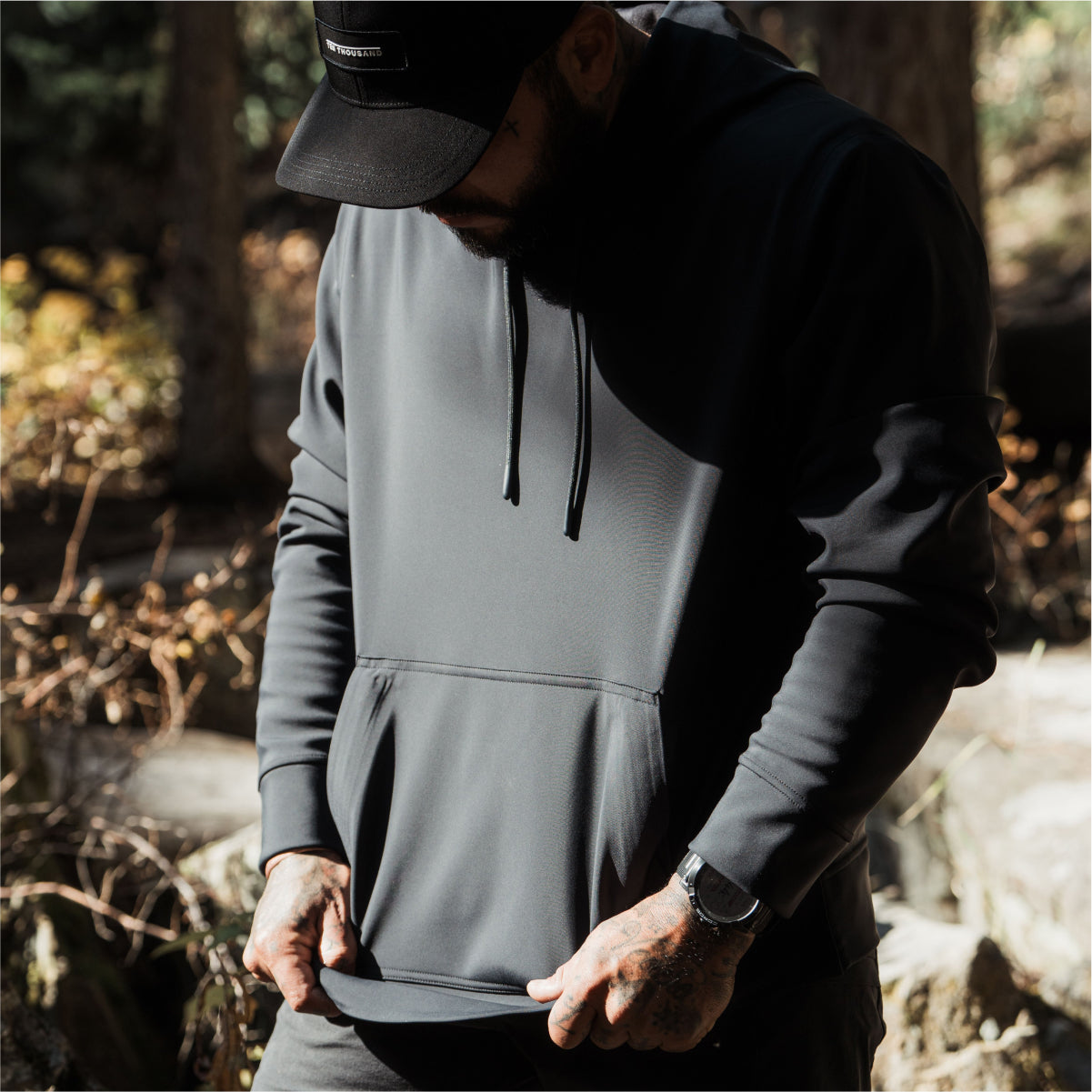 Tactical Waterproof Hoodie - Black