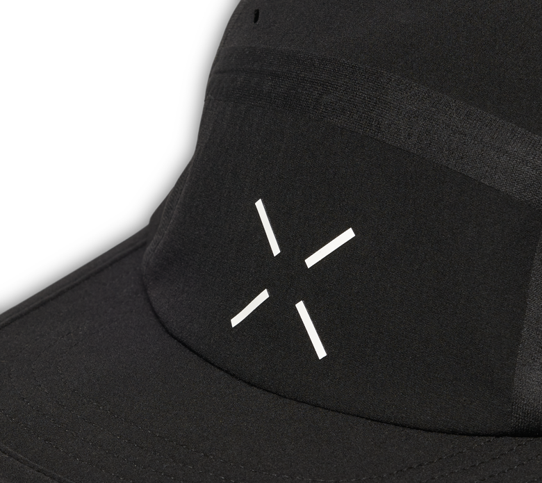 7-Panel Hat - Black