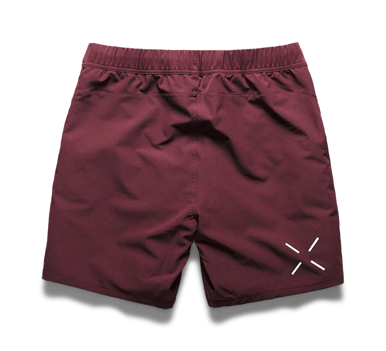 Foundation Short (No Liner) - Maroon/7-inch