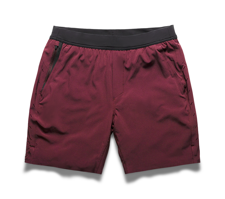 Interval Short (No Liner) - Maroon/7-inch