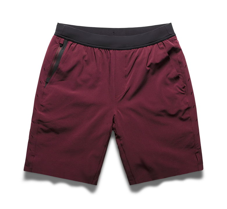 Interval Short (No Liner) - Maroon/9-inch