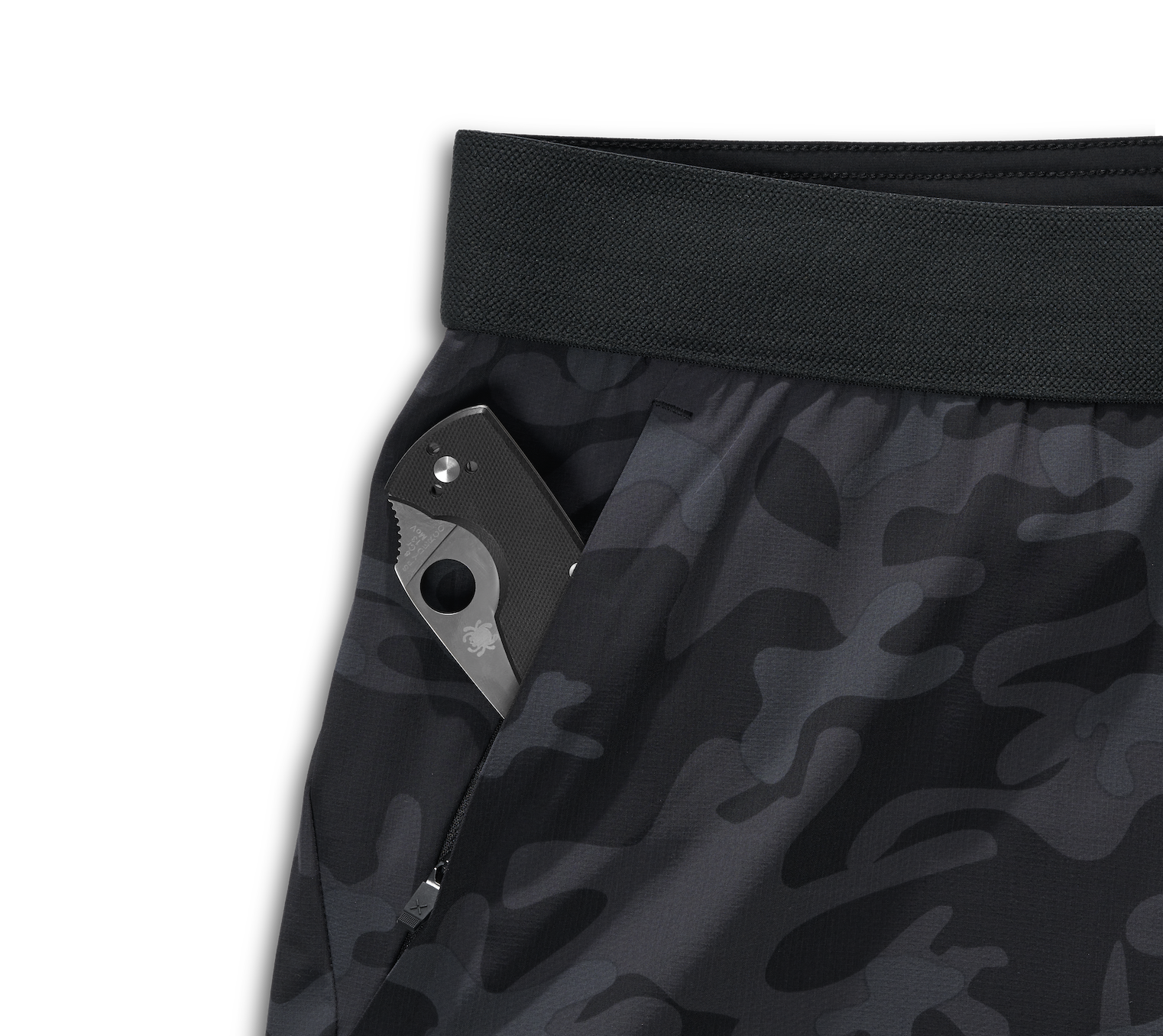 Tactical Short (Liner) - Black Camo