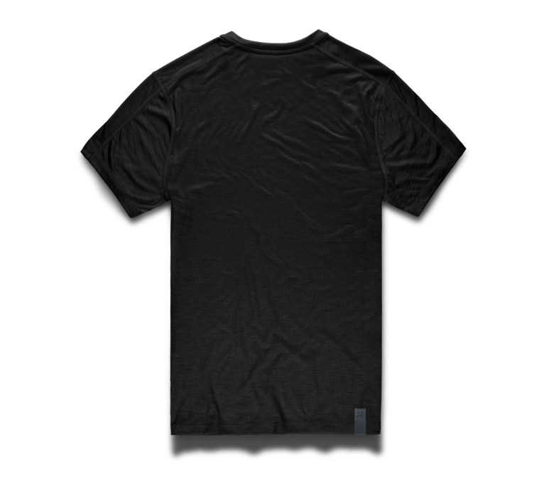 Merino Tech Shirt - Black/Short Sleeve